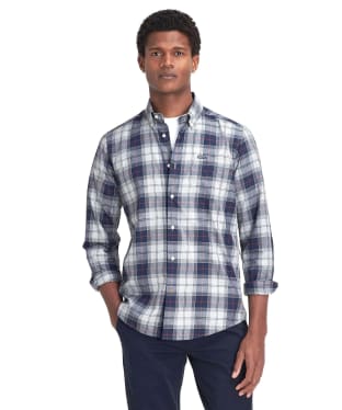 Men’s Barbour Wetherham Tailored Shirt - Blue Granite