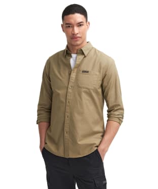 Men's Barbour International Kinetic Shirt - Bleached Olive