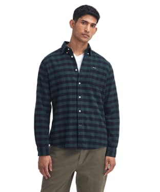 Men's Barbour Endfield Tailored Gingham Shirt - Green