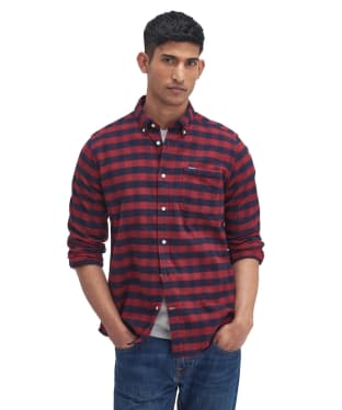 Men's Barbour Endfield Tailored Gingham Shirt - Red