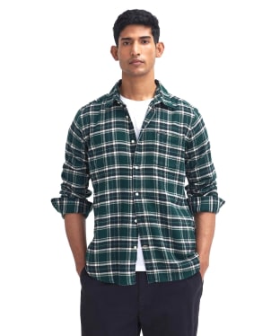 Men's Barbour Drumhill Tailored Checked Shirt - Evergreen