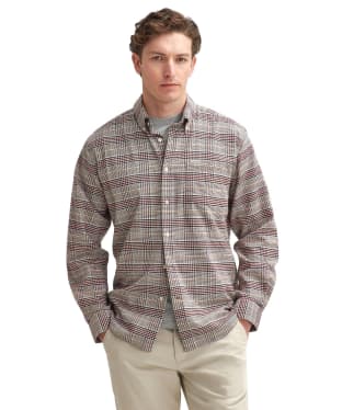 Men's Barbour Crompton Regular Checked Shirt - Merlot