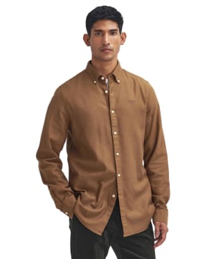 Men's Barbour Twillbridge Tailored Twill Shirt - Sandstone