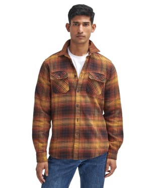 Men's Barbour Nevis Checked Tailored Shirt - Brown