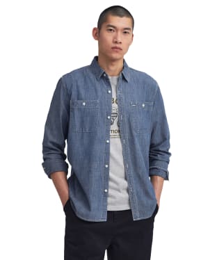 Men's Barbour International Umbridge Chambrey Shirt - Indigo