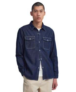 Men's Barbour International Terence Denim Shirt - Indigo