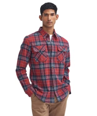 Men's Barbour Allenhill Checked Tailored Shirt - Highland Red