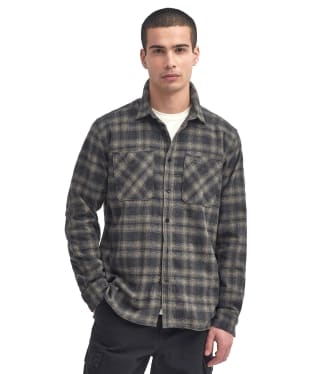 Men's Barbour International Dulwich Brushed Check Shirt - Brindle Check