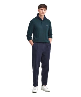 Men's Barbour Castleton Relaxed Moleskin Trouser - Dark Navy