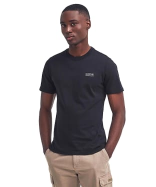 Men's Barbour International Small Logo Tee - Black / Pewter 2