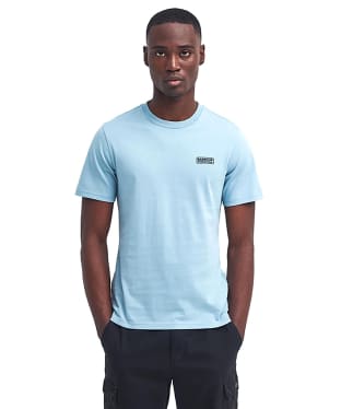 Men's Barbour International Small Logo Tee - Concrete Blue