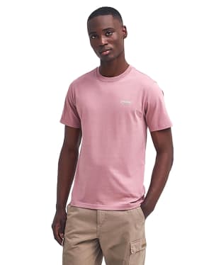 Men's Barbour International Small Logo Tee - Granite Pink