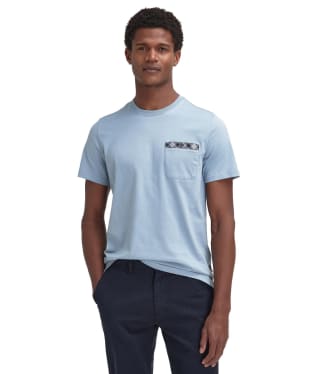 Men's Barbour Durness Pocket Tee - Cool Blue