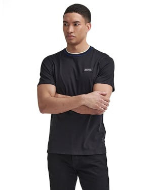Men's Barbour International Buxton Tipped Cotton T-Shirt - New Black