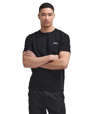 Men's Barbour International Albury Textured T-Shirt - Black