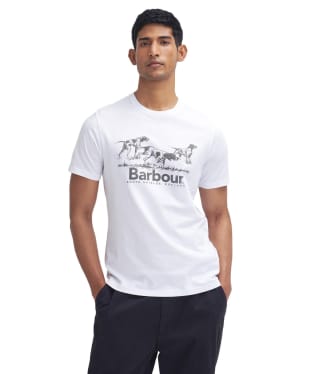 Men's Barbour Field Dog Graphic T-Shirt - White