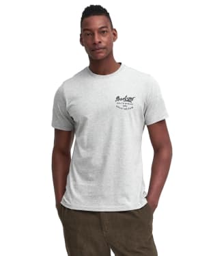 Men's Barbour Script Graphic T-Shirt - Grey Marl