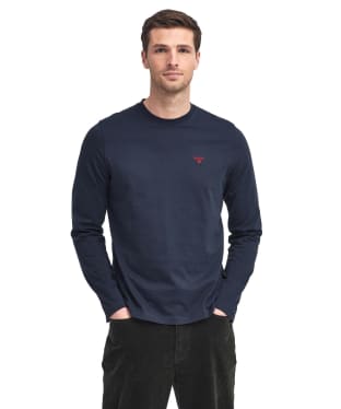 Men's Barbour Long Sleeve Sports T-Shirt - Navy