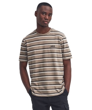 Men's Barbour International Buxton Stripe T-Shirt - Brindle