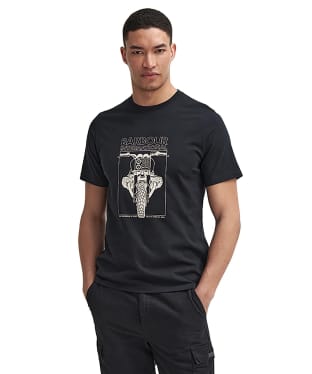 Men's Barbour International Raceway Graphic T-Shirt - Black