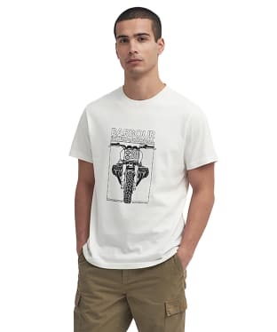 Men's Barbour International Raceway Graphic T-Shirt - Whisper White
