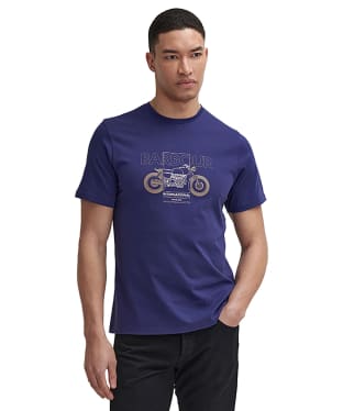 Men's Barbour International Calder Graphic T-Shirt - Royal Blue