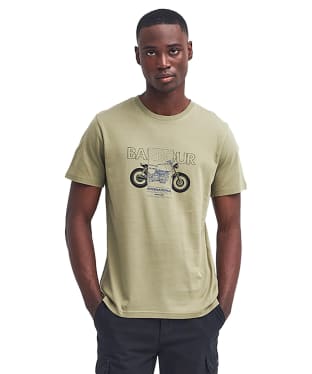 Men's Barbour International Calder Graphic T-Shirt - Bleached Olive