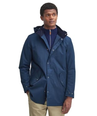 Men's Barbour Chelsea Mac Waterproof Jacket - Navy / Blue Granite