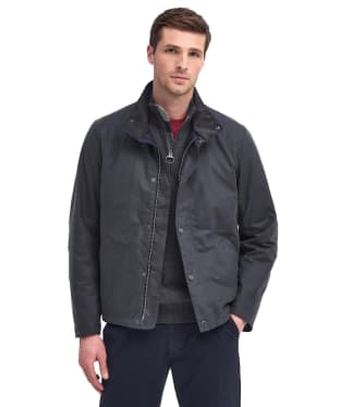 Men's Barbour Tarnport Waxed Jacket - Grey