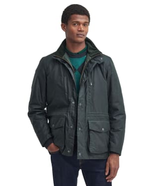 Men's Barbour Falstone Waxed Jacket - Sage