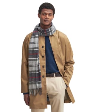 Barbour Yaxley Tartan Scarf - Blue Granite