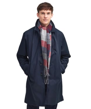 Barbour Bank Scarf - Blue Granite