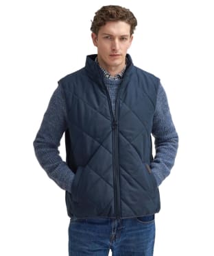 Men's Barbour Hybrid Quilted Gilet - Navy