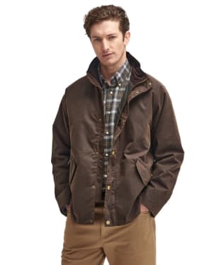 Men's Barbour Bowland Waxed Jacket - Brown