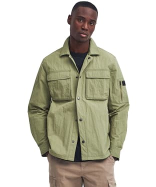 Men's Barbour International Scots Nylon Overshirt - Bleached Olive