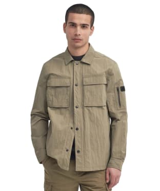 Men's Barbour International Scots Nylon Overshirt - Brindle