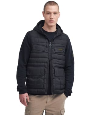 Men's Barbour International Molden Puffer Gilet - New Black