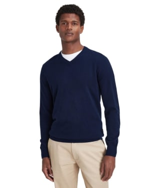 Men's Barbour Marlow V-Neck Sweater - Navy