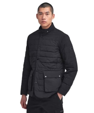 Men's Barbour International Fleetham Puffer Jacket - Black