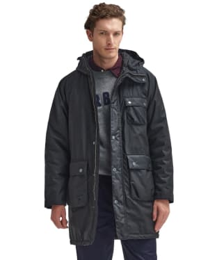 Men's Barbour Winter Waxed Parka - Black