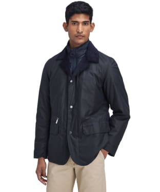 Men's Barbour Craster Waxed Jacket - Navy