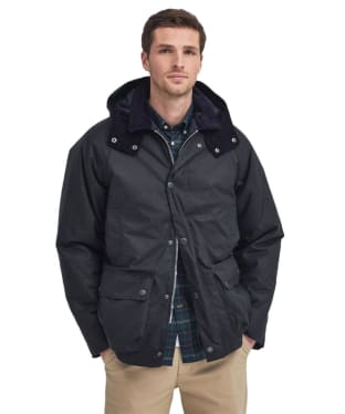 Men's Barbour Modern Beaufort Waxed Jacket - Navy