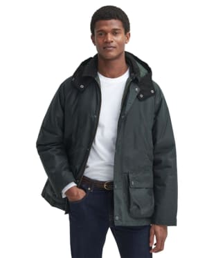 Men's Barbour Modern Beaufort Waxed Jacket - Sage