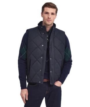 Men's Barbour Holburn Quilted Gilet - Dark Navy