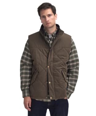 Men's Barbour Elter Quilted Gilet - Olive