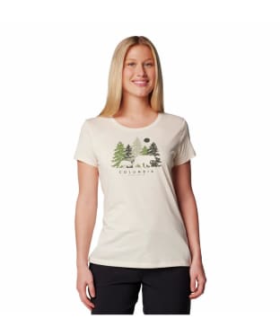 Women's Columbia Daisy Days Short Sleeve Graphic T-Shirt - Chalk / Treehome