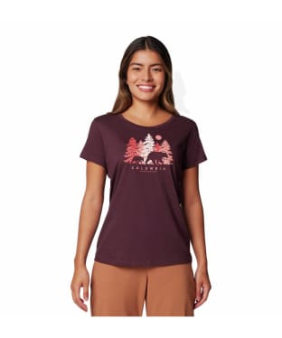 Women's Columbia Daisy Days Short Sleeve Graphic T-Shirt - Moonvista / Treehome