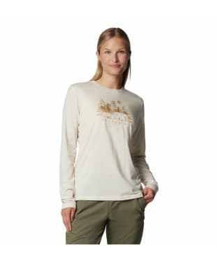 Women's Columbia Hidden Haven Long Sleeve T-Shirt - Chalk / Treehome