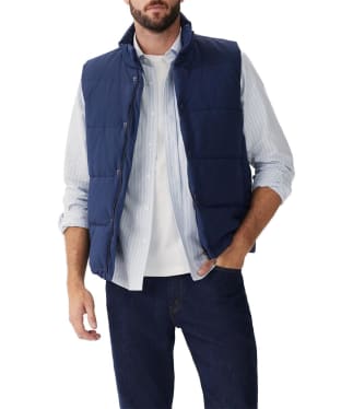 Men's R.M. Williams Padstow Quilted Vest - Navy