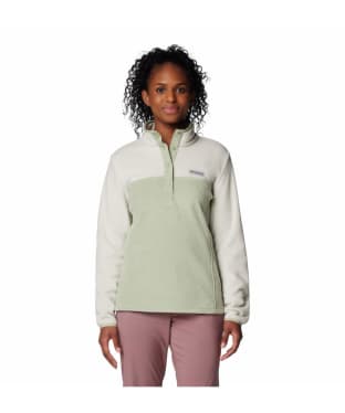 Women's Columbia Benton Springs Half Snap Pull Over II Fleece - Dark Stone / Safari